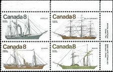 CANADA   # 673a MNH UPPER RIGHT PLATE BLOCK  (2-2)