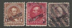 Philippines 220-222  Used SC:$19.50