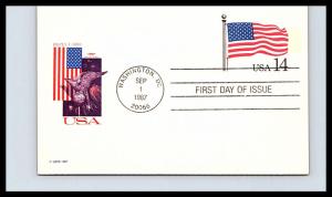 #UY38 Flag  Postal Reply Card - Armaster Cachet 18EV