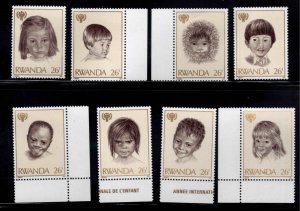 RWANDA Scott 923 MNH** Year of the Child stamp set