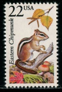 2297 US 22c Eastern Chipmunk, MNH