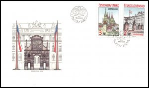 Czechoslovakia 2579-2580 U/A FDC