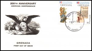 Grenada 720 US Bicentennial U/A FDC