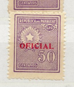 Paraguay 1935 Early Issue Fine Mint Hinged 50c. Official Optd NW-175883