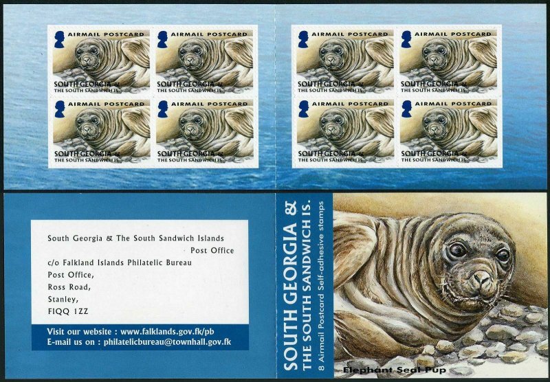 South Georgia 319a booklet,MNH. Elephant Seal 2004.