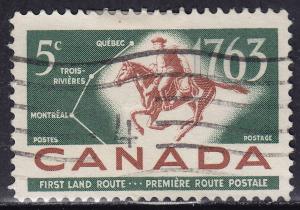 Canada 413 French-Canadian Pony Express 5¢ 1963