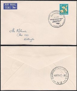 NEW ZEALAND 1964 50th Anniv flight cover Timaru to Christchurch............B3086