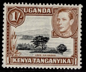 KENYA UGANDA TANGANYIKA GVI SG145, 1s black & yellowish-brown, LH MINT. Cat £40.