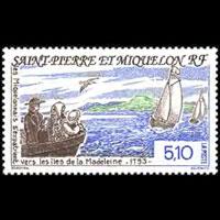 ST.PIERRE 1993 - Scott# 591 Magdalen Is. Set of 1 NH