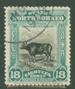 North Borneo #147v  Single