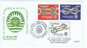 Philippines 1991 Sc 2092a souvenir sheet FDC