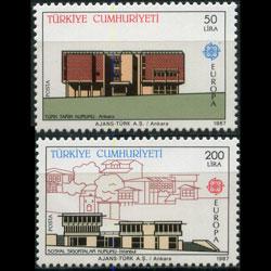 TURKEY 1987 - Scott# 2379-80 Europa-Bldgs. Set of 2 NH