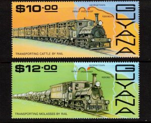 Guyana Sc 1828,+1831 NH of 1987 - Transportation - Trains, Locomotives