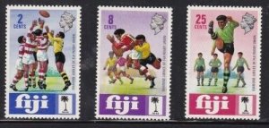 Album Treasures Fiji Scott # 330-332  Rugby Union  Mint NH