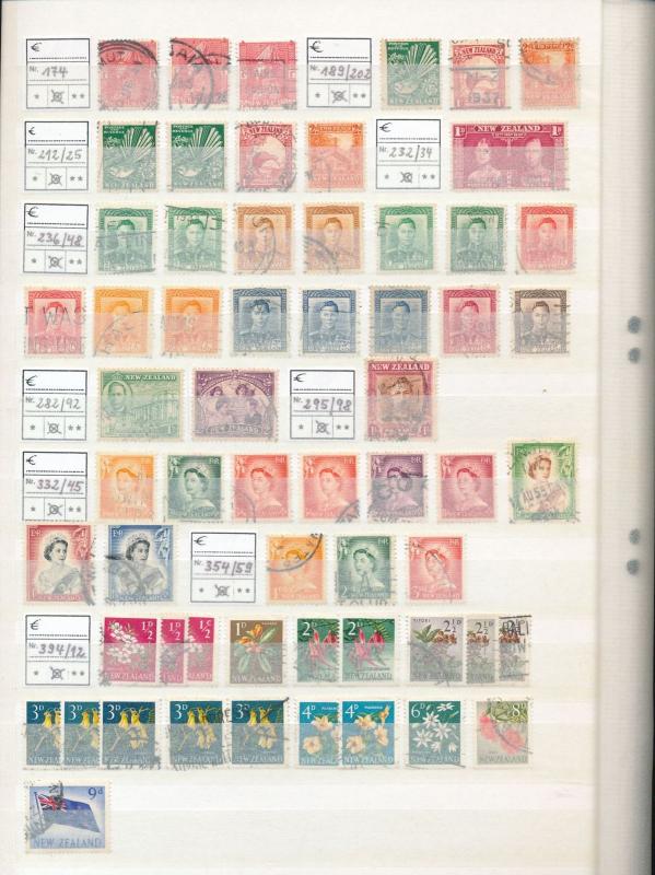 New Zealand QV/QE Used Accumulation Appx 300 Items (Au13827