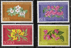 Netherlands Antilles # B64-67  Flowers     (4)  Mint NH