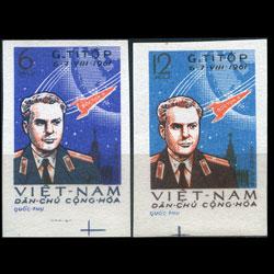 VIET NAM NORTH 1961 - Scott# 174-5 Space Imp. Set of 2 NH