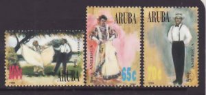Aruba-Sc#134-6- id5-unused NH set-National dressware-1996-