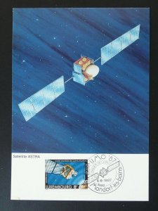 space telecommunicati​ons satellite Astra maximum card Luxembourg Exphimo 1987