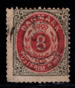 Denmark Scott 28 Used stamp