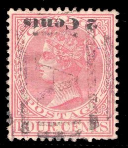 MOMEN: CEYLON SG #210a INVERTED USED £42 LOT #66420