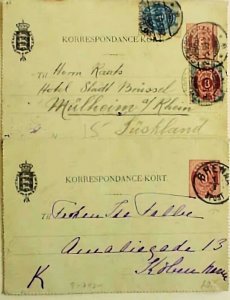 DENMARK LETTER CARDS 1993 FRONT ONLY OTHER 1895 1S