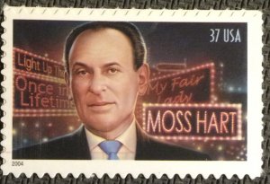 US MNH #3882 Single Moss Hart SCV $.75 L28