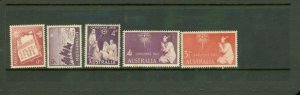 Australia Christmas , 5 stamps Lot 2