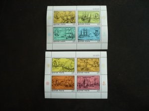Stamps - Hungary - Scott# 2533-2534 - Mint Never Hinged Set of 2 Souvenir Sheets