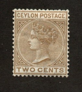 Ceylon - SG# 121 MH (rem) / wmk crown CC    -     Lot 0222339