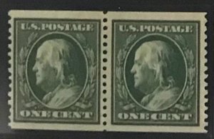 United States #387 MNH Coil Pair CV$1000.00