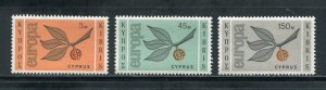Cyprus 262-264 Leaves & Fruit, Europa Issue Stamp Set Mint Hinged 1965
