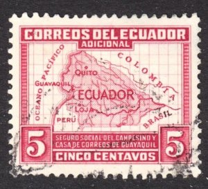 Ecuador Scott RA41 VF used.  FREE...