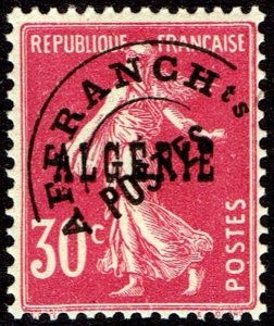 Algeria #15 Pre-Cancel MNH - 30c French Sower Issue Ovptd. Algerie (1925)