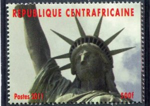 Central African Republic 2011 STATUE OF LIBERTY 1v Perforated Mint(NH)