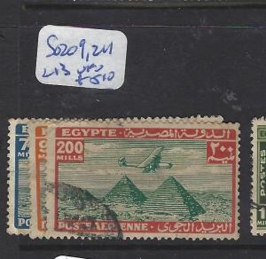 EGYPT (P3112B) A/M   SG  209, 211, 213    VFU