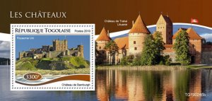 Togo 2019 MNH Architecture Stamps Castles Trakai Bamburgh Castle 1v S/S