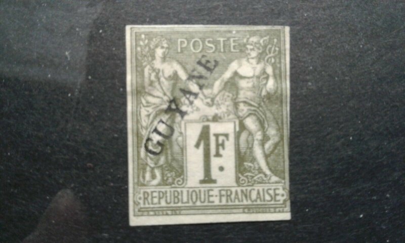 French Guiana #17 unused no gum e202.6686