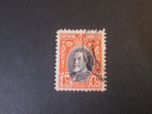 Rhodesia 1935 KGV Sc 21b perf.11.5 FU