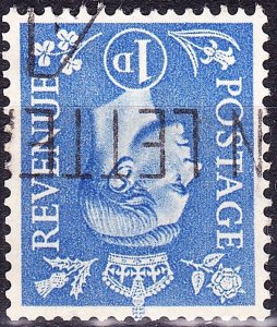 GREAT BRITAIN 1951 KGVI 2d Pale Red-Brown Watermark Inverted SG506 Used