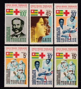 Togo 553-557,C51 Red Cross MNH VF