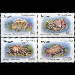 TUVALU 1993 - Scott# 638-41 Marine Life Set of 4 NH