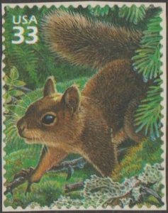 3378i, Single. Douglas Squirrel MNH, .33 cent