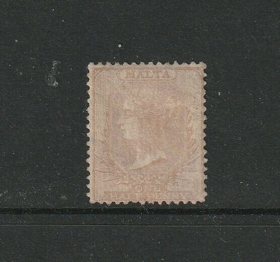 Malta 1860/3 QV No wmk, 1/2d Pale Buff MM SG 4