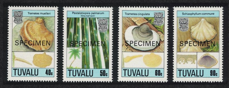 Tuvalu Fungi 2nd series 4v Specimen 1989 MNH SG#554-557 CV£8.40