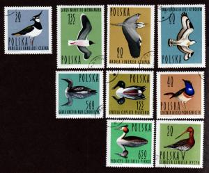 Poland # 1231-1239 Birds CTO NH!