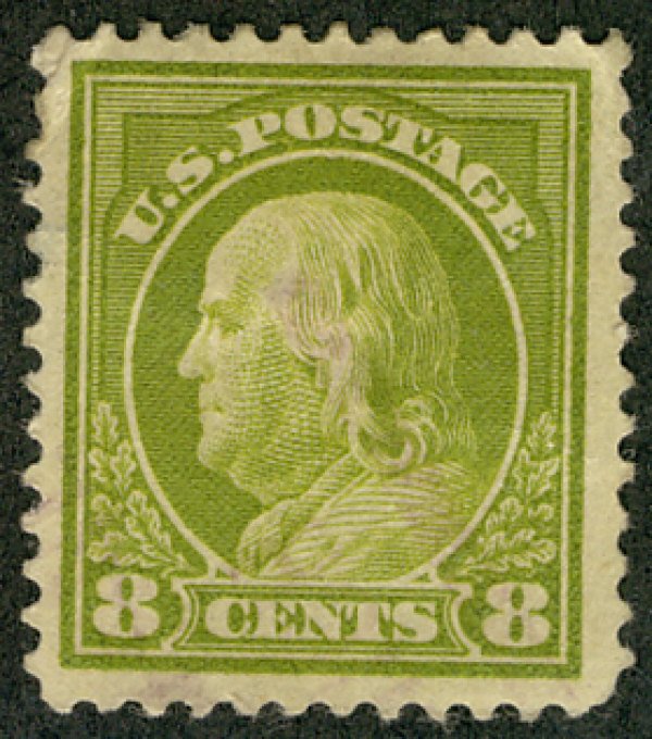 US #414 SCV $190.00  XF mint never hinged, wonderfully well centered, corner ...