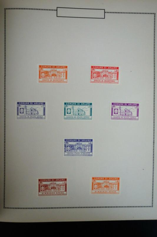 Italy Antique Revenues Stamp Collection