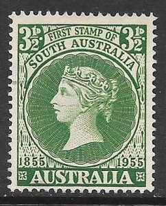 Australia 285: 3.5d First stamp of Southern Australia, used, F-VF
