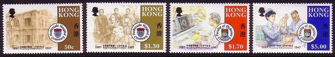 Hong Kong Medical Centenaries 4v 1987 MNH SG#555-558